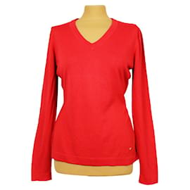 Escada Roter Strick aus Baumwolle Rot