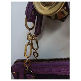 Louis Vuitton-Monederos, carteras, casos-Púrpura