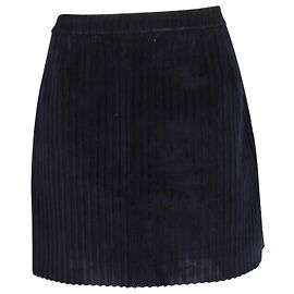 Minifalda acampanada de pana de algodón azul marino Red Valentino Azul Azul marino