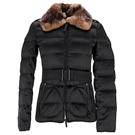 Burberry-Burberry Quilted Down Jacket in Black Polyester-Black