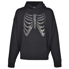Palm Angels Moletom com capuz esqueleto x roupa final Preto