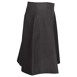 Miu Miu-Miu Miu Skater-Style Mini Skirt in Black Cotton-Black