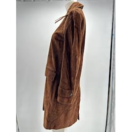 Ralph Lauren-RALPH LAUREN  Coats T.0-5 4 Suede-Brown