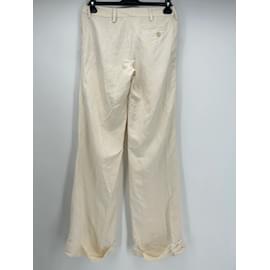 Autre Marque-AYA MUSE  Trousers T.International S Linen-Beige