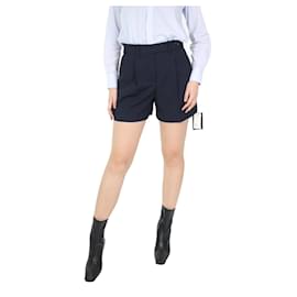 Red Valentino-Navy blue pleated shorts - size IT 40-Blue