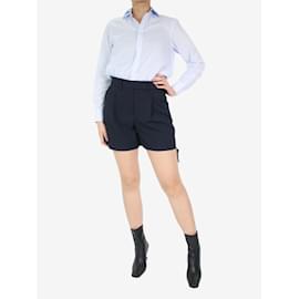 Red Valentino-Navy blue pleated shorts - size IT 40-Blue