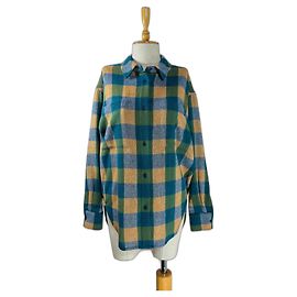 Camicia Essentiel Antwerp in lana a quadretti Multicolore