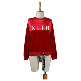 Autre Marque Kith Samt-Sweatshirt Rot Rot