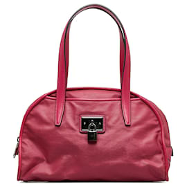 Loewe-Loewe Pink Nylon Handbag-Pink,Other