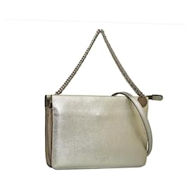 Givenchy-Givenchy Silver Leather Cross3 Satchel-Silvery