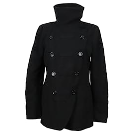 Marella Black Polyester Coat Black