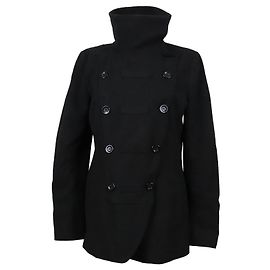 Marella Mantel Schwarz aus Polyester Schwarz