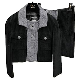 Chanel-Neuer Chanel-Anzug aus Jacke und Rock-Mehrfarben