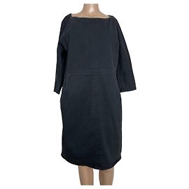 Schwarzes Denim Kleid von Bruuns Bazaar Schwarz