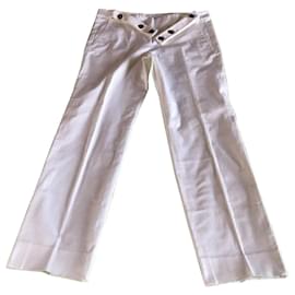 Yves Saint Laurent-Un pantalon, leggings-Blanc