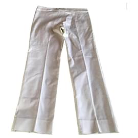 Yves Saint Laurent-Un pantalon, leggings-Blanc