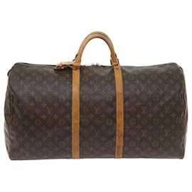 Louis Vuitton-Louis Vuitton Monogram Keepall 60 Boston Bag M41422 LV Auth bs10087-Monogram