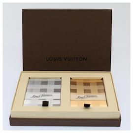 Louis Vuitton-Naipes LOUIS VUITTON Oro Plata LV Auth 58595S-Plata,Dorado