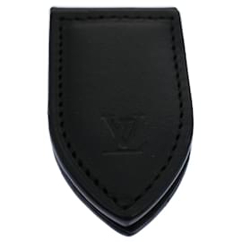 Louis Vuitton-LOUIS VUITTON Pansu Abie Geldklammer Leder Schwarz M636360 LV Auth hs1677-Schwarz