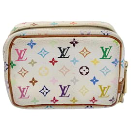 Louis Vuitton-Bolso de mano para pantalones con monograma multicolor de LOUIS VUITTON Blanco M58033 base de autenticación10207-Blanco
