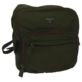 Prada-PRADA Backpack Nylon Green Auth bs10212-Green