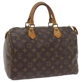 Louis Vuitton-Louis Vuitton Monogram Speedy 30 Hand Bag M41526 LV Auth bs10119-Monogram