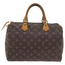 Louis Vuitton-Louis Vuitton Monogram Speedy 30 Hand Bag M41526 LV Auth bs10119-Monogram