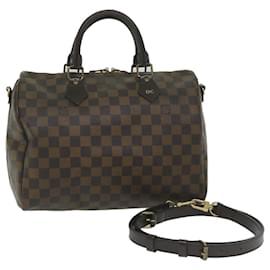 Louis Vuitton-LOUIS VUITTON Damier Ebene Speedy Bandouliere 30 Hand Bag N41367 LV Auth 59923-Other