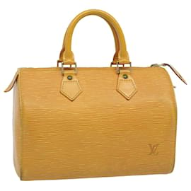 Louis Vuitton-Louis Vuitton Epi Speedy 25 Bolsa de mão Tassili Yellow M43019 Autenticação de LV 59469-Outro