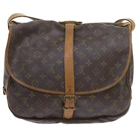 Louis Vuitton-Louis Vuitton Monogram Saumur 35 Sac à bandoulière M42254 Auth ar LV10889-Monogramme