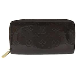 Louis Vuitton-LOUIS VUITTON Monogram Vernis Zippy Wallet Portefeuille Griyacht M90218 LV Auth ep2443-Autre