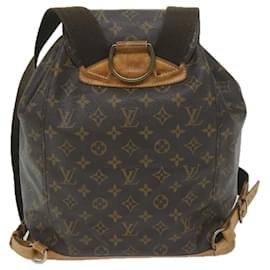 Louis Vuitton-LOUIS VUITTON Monogramm Montsouris GM Rucksack M.51135 LV Auth 59828-Monogramm