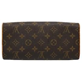 Louis Vuitton-LOUIS VUITTON Monogram Pochette Twin GM Shoulder Bag M51852 LV Auth ep2407-Monogram