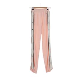 Alessandra Rich-Pink straight pants-Pink