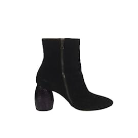 Dries Van Noten-Suede boots-Black