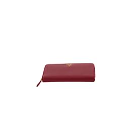 Prada-Leather wallet-Red