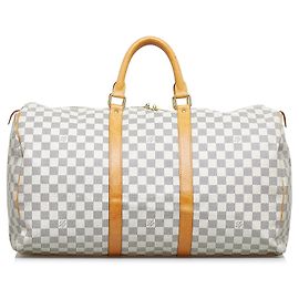 LOUIS VUITTON Malas de viagem Keepall Branco