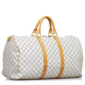 Louis Vuitton-LOUIS VUITTON Travel bags Keepall-White