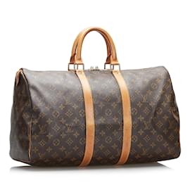 Louis Vuitton-LOUIS VUITTON Travel bags Keepall-Brown