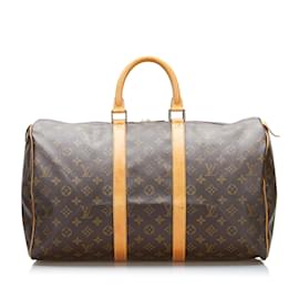 Louis Vuitton-LOUIS VUITTON Travel bags Keepall-Brown