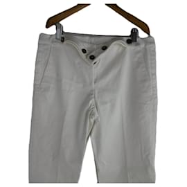 Yves Saint Laurent-tailleur pantalon-Blanc