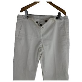 Yves Saint Laurent traje de pantalon Blanco
