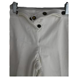 Yves Saint Laurent-traje de pantalon-Blanco