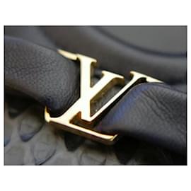 Louis Vuitton-Louis Vuitton Flirty ballet flats navy leather with snake toe-Navy blue