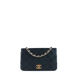 Chanel-CHANEL Handtaschen T.  Leder-Marineblau