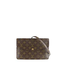 Louis Vuitton-LOUIS VUITTON Handtaschen T.  Leder-Braun