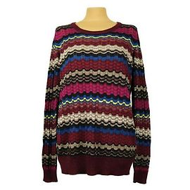 Malha Missoni de viscose multicolorida Multicor