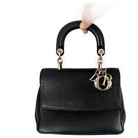 Dior Be Dior Black Leather Handbag Black