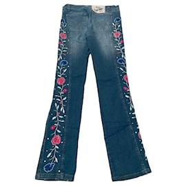Dolce & Gabbana-Jeans de edição limitada com lantejoulas-Azul