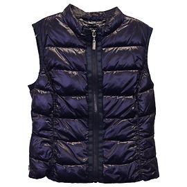 Escada Sport Puffer Vest in Navy Blue Polyamide Navy blue